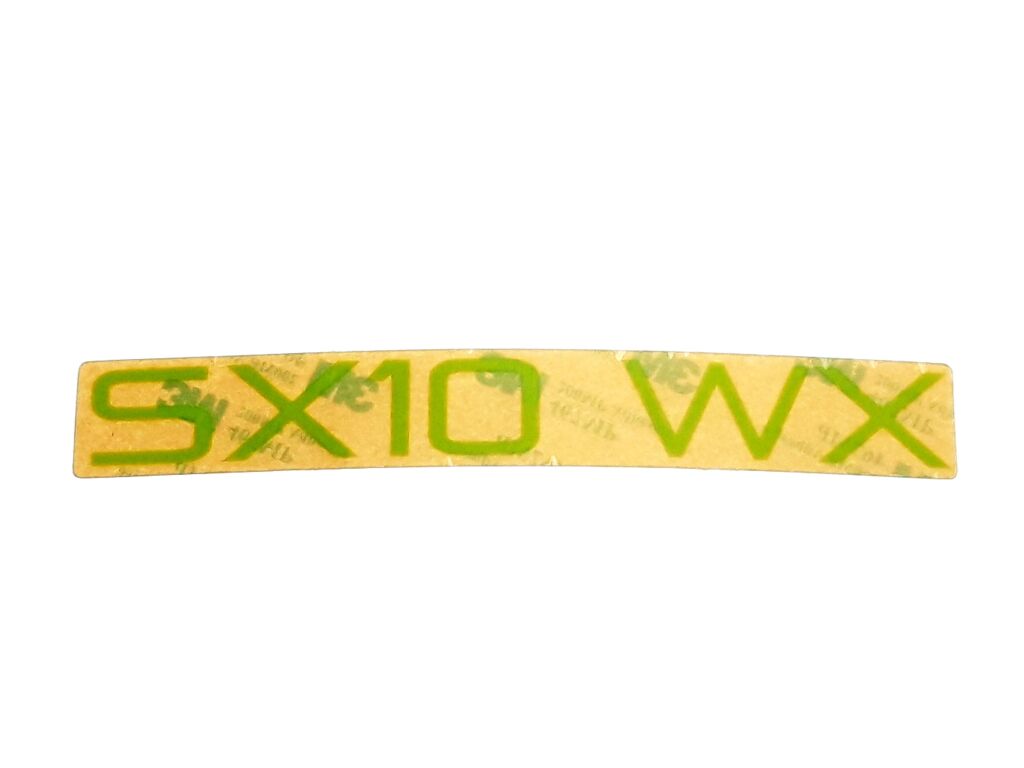SX10 WX DECAL (GREEN 72 INCH)
