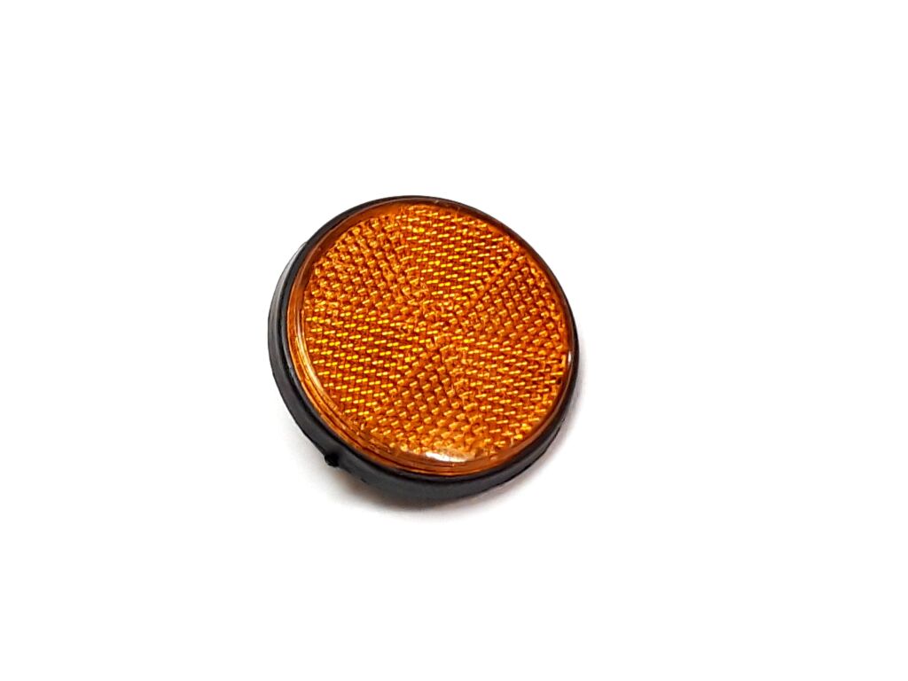 Round orange reflector M6