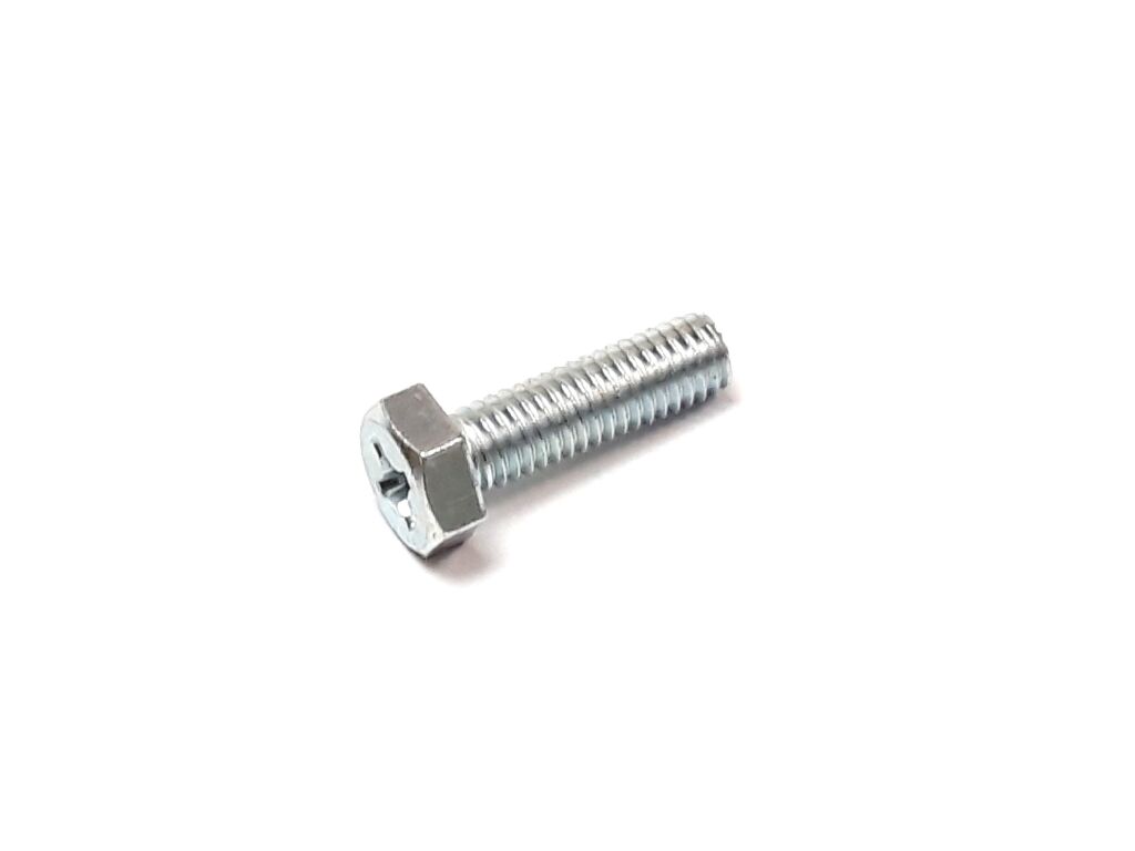 Cross recessed hex head bolt