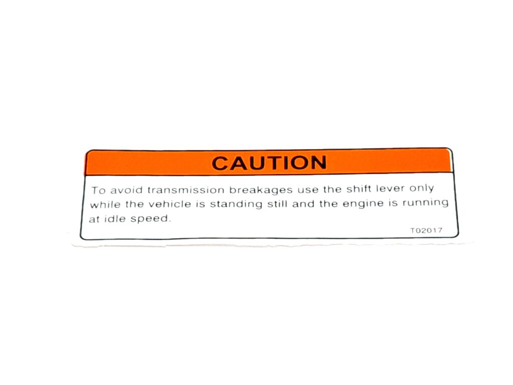 WARNING DECAL 17